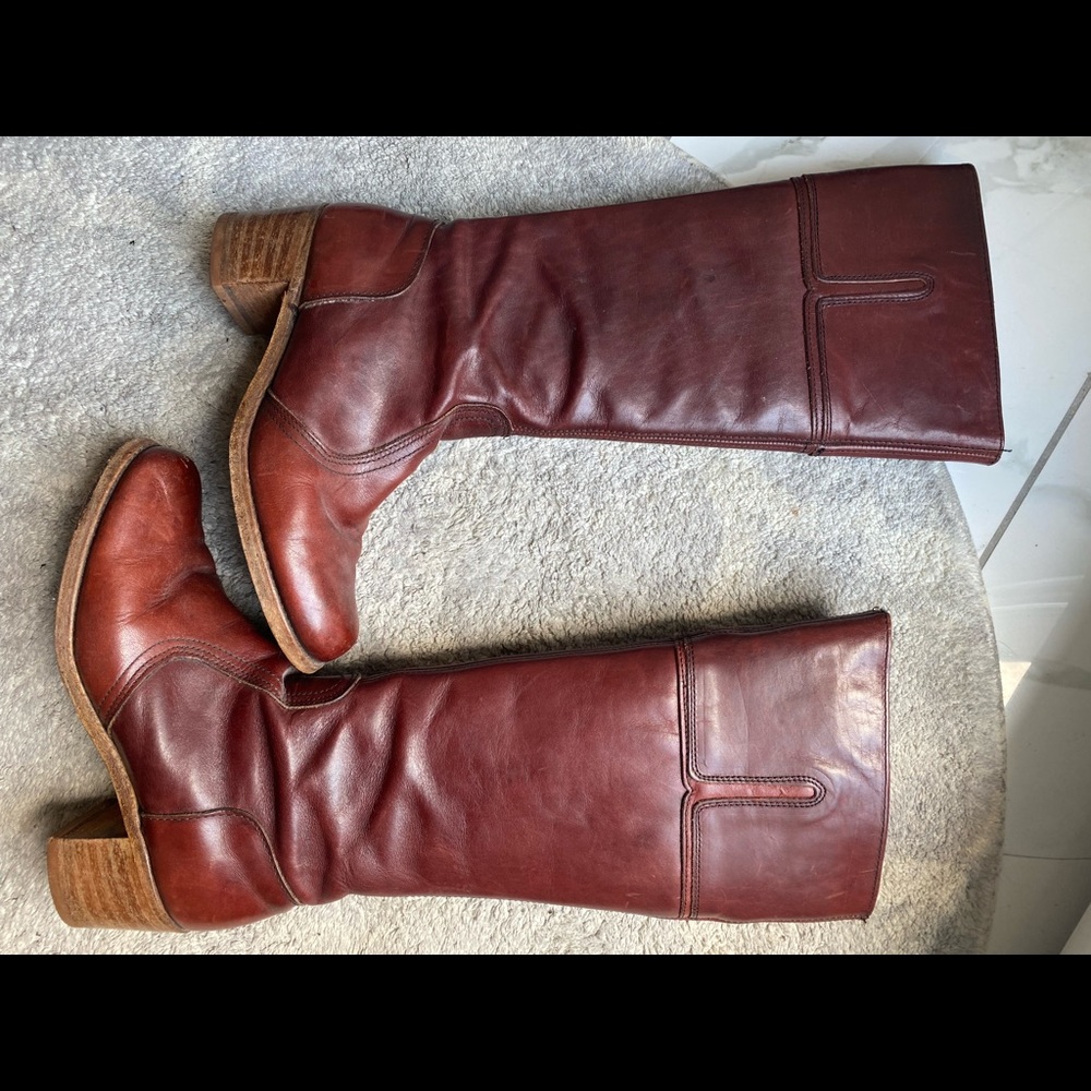 Leather boots